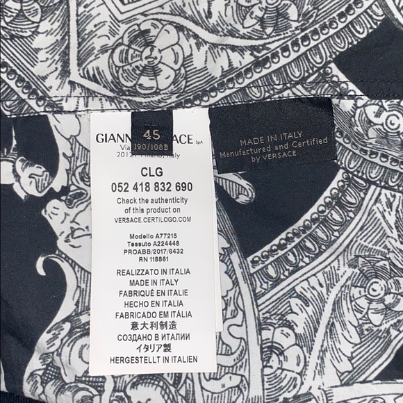 SOLD Authentic mens Versace shirt - Picture 3 of 6